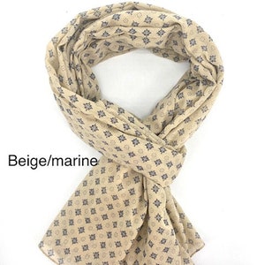 Echarpe pour homme, Chèche, foulard homme, coton, cadeau image 9