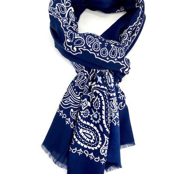 Echarpe, Foulard en viscose, bandana, XXL,  homme ou femme