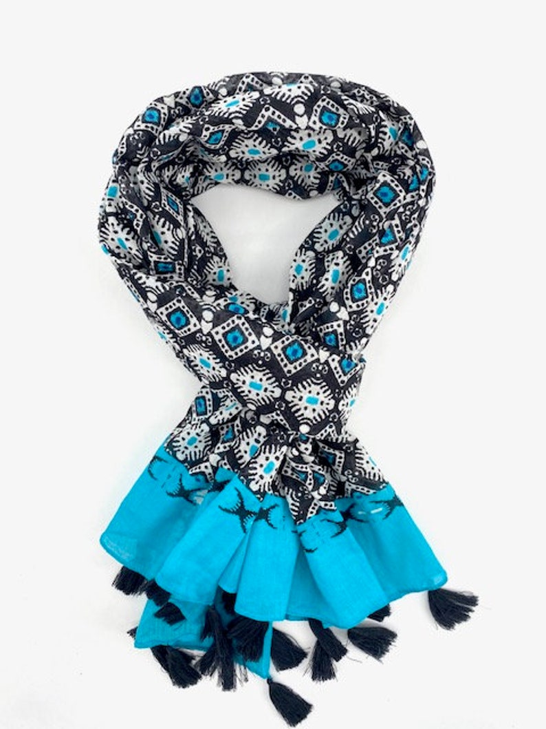 Scarf, Scarf, Women's scarf, cotton, Women's gift image 2