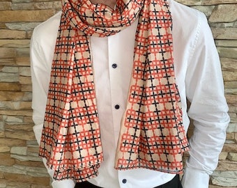 Echarpe pour homme, Chèche, foulard homme, coton, cadeau