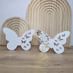 Schmetterling Deko aus Raysin Keramik | Frühlingsdeko | minimalistische Deko | Fensterdekoration Frühling | minimalistische Frühlingsdeko