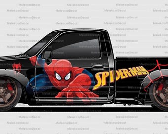 Spiderman Car Vinyl Wrap: Universal Size Superhero Livery
