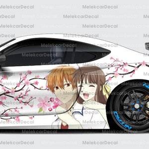 Sakura Cherry Blossom | Kyo and Tohru Car Livery, Large Vehicle Graphics, Side Car Decal, Universal Size, Car Livery
