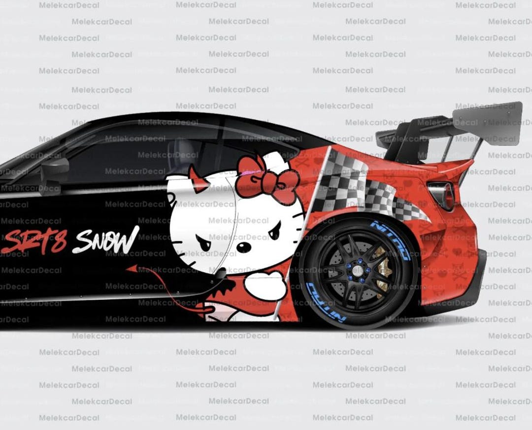 Hello Kitty RACING STYLE | Cuteness on the Go! Car Vinyl | Comics ...