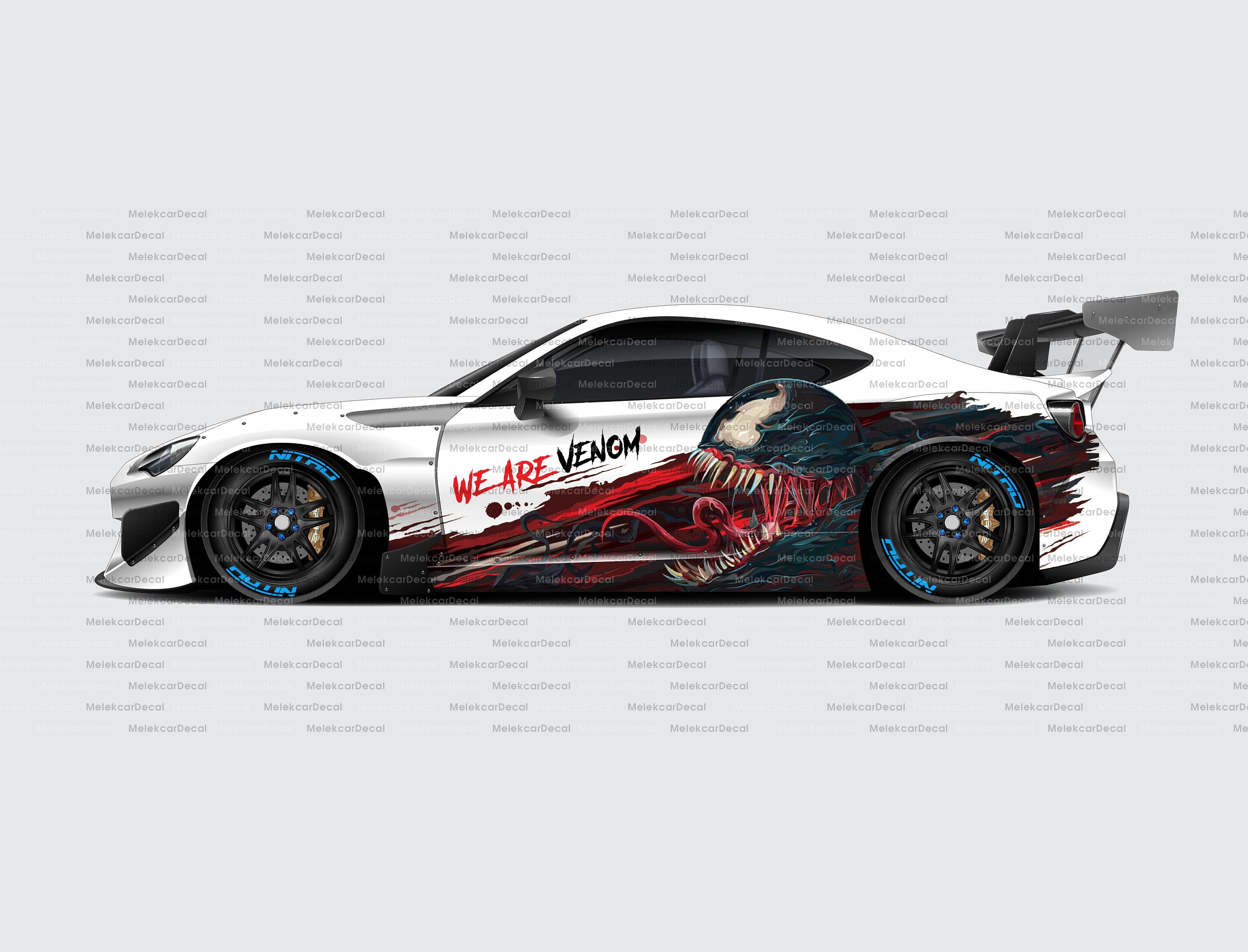 ヴェノム カーデカールセット、スーパーヒーロー ヴィラン ラップ