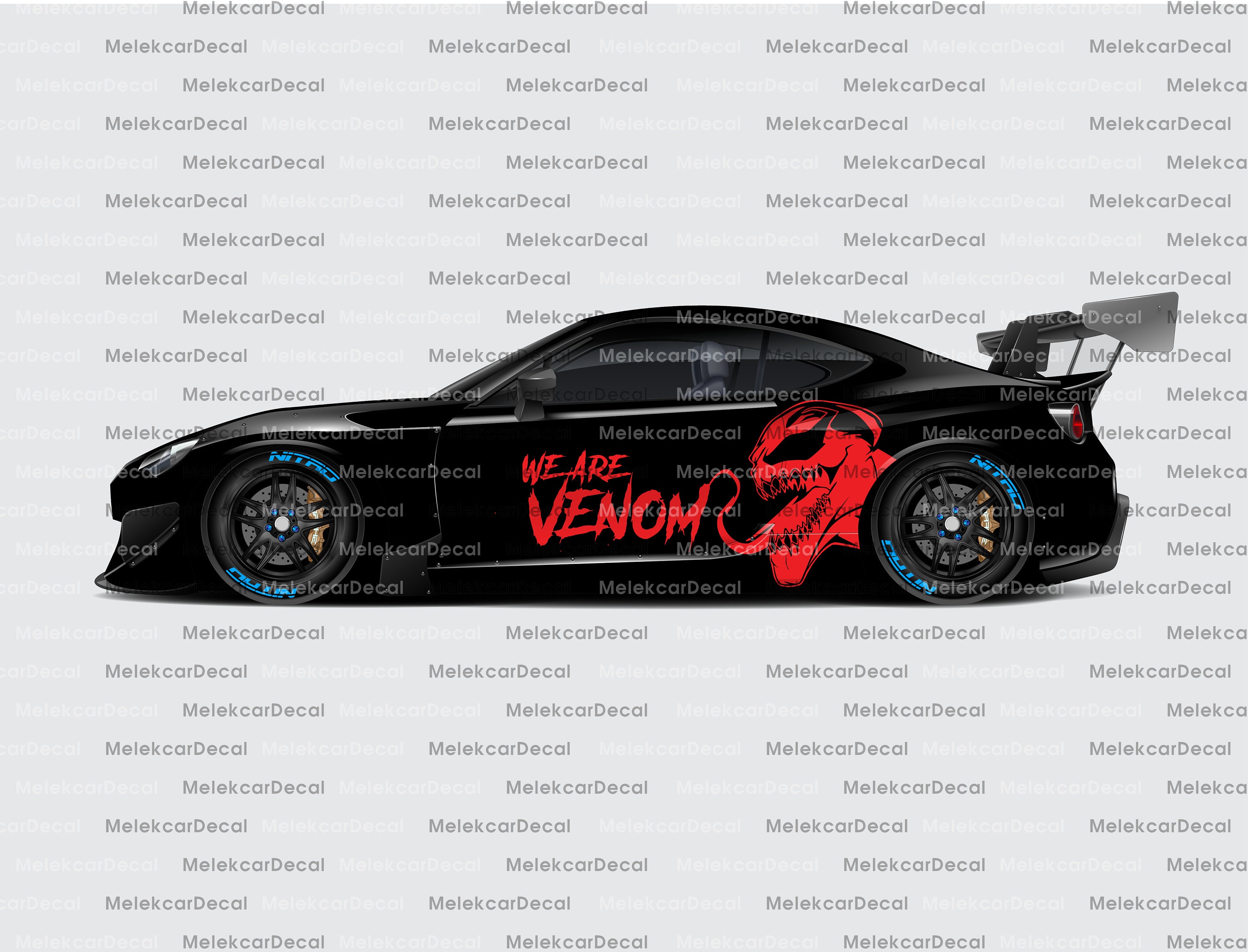 Venom Wall Decal Venom Vnyl Stcker Superhero Wall Decals | Etsy