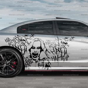 Jared Leto Joker, HA HA HA | Joker Car Livery, Both Sides, Car decal, Car wrap