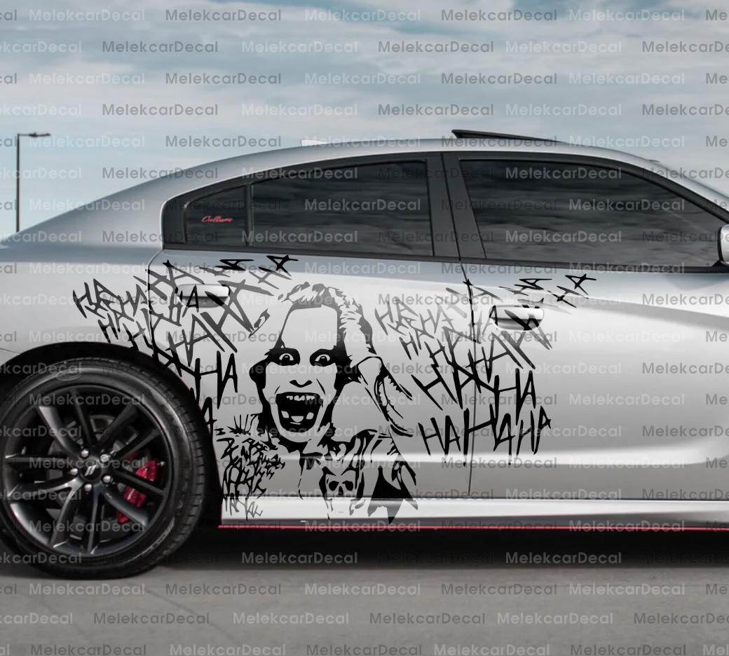 Joker Inspired Car Decal, Livery, Custom Vinyl, Vehicle Graphics