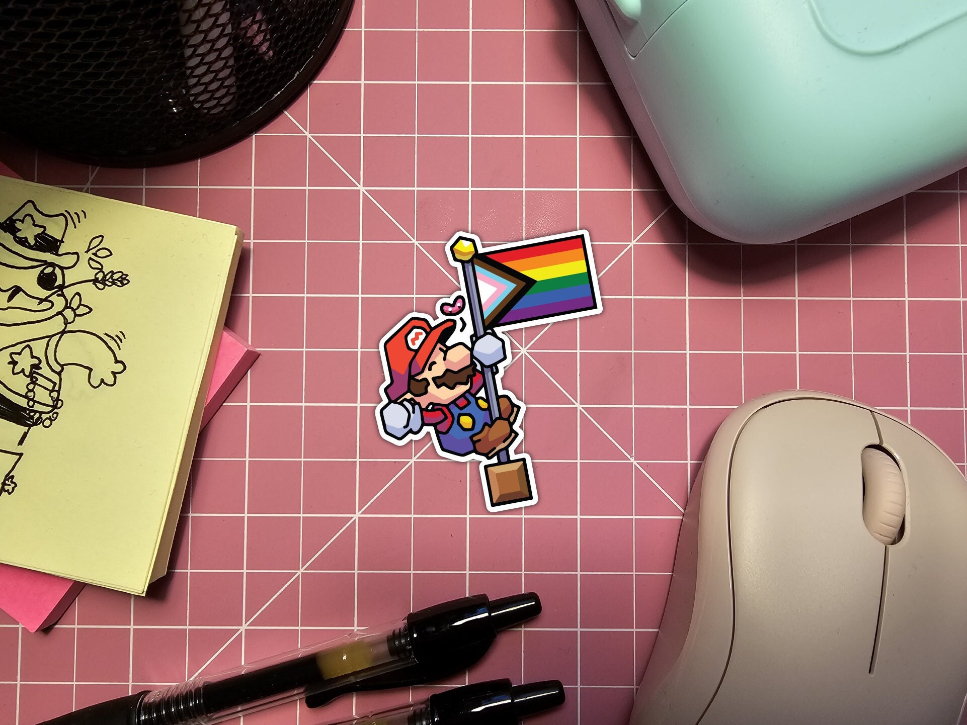 Mario Progress Pride Sticker - Etsy