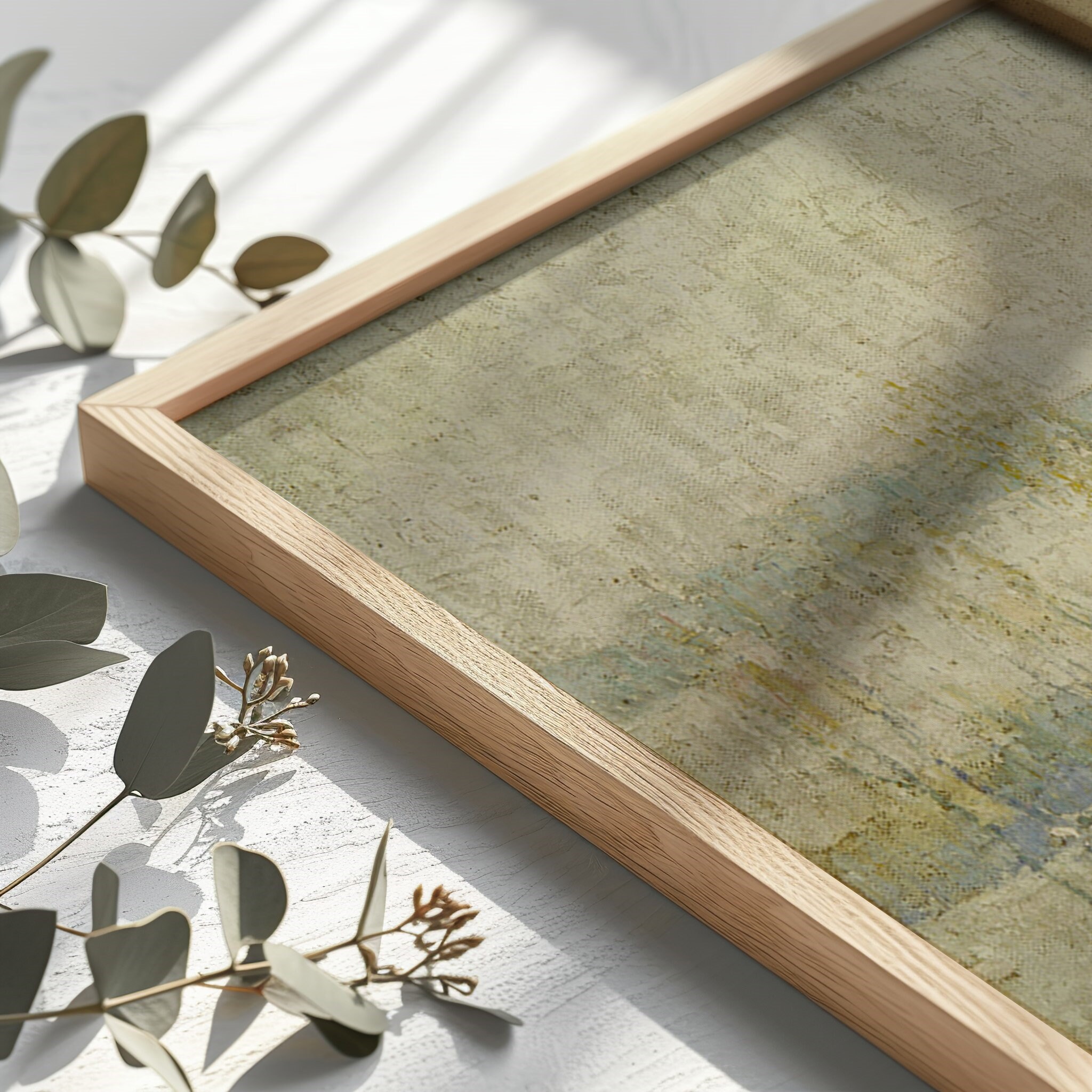 Spring Thaw Vintage Painting, Vintage Art Print, Canvas Print Wall