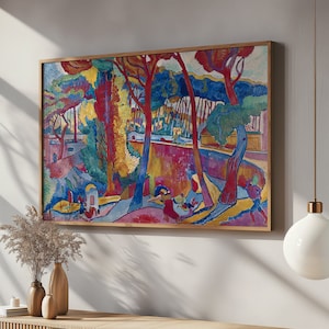 L'Estaque André Derain Pintura, Impressão de arte vintage, Impressão em tela Arte de parede, Download digital, Reprodução de pintura antiga impressa e enviada