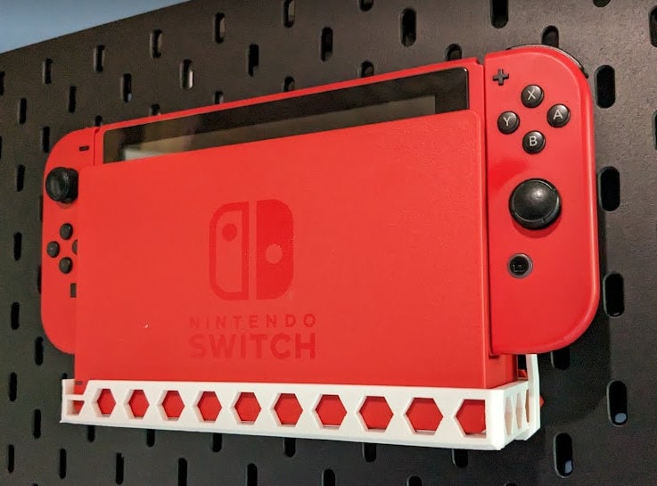 Nintendo Switch Mount FREE SHIPPING IKEA Skadis Locking Pegboard - Etsy