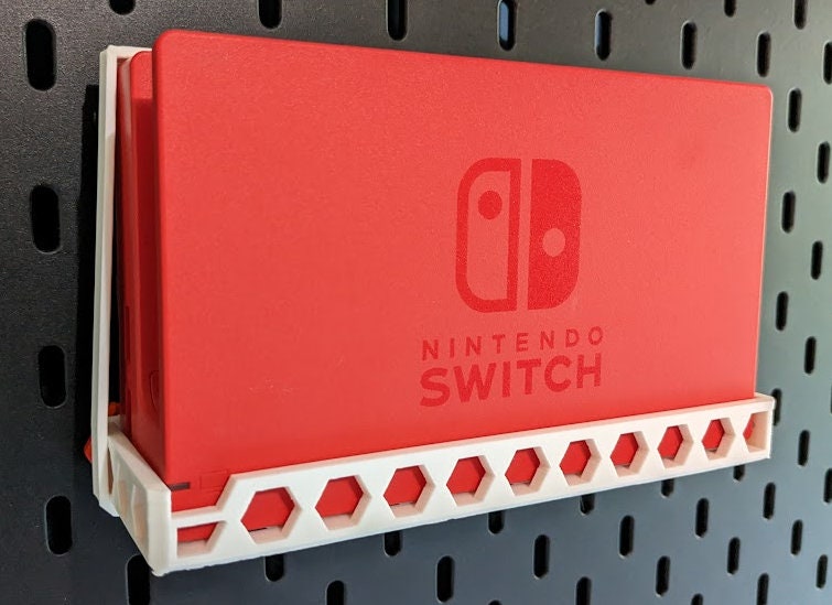 Nintendo Switch Mount FREE SHIPPING IKEA Skadis Locking Pegboard - Etsy