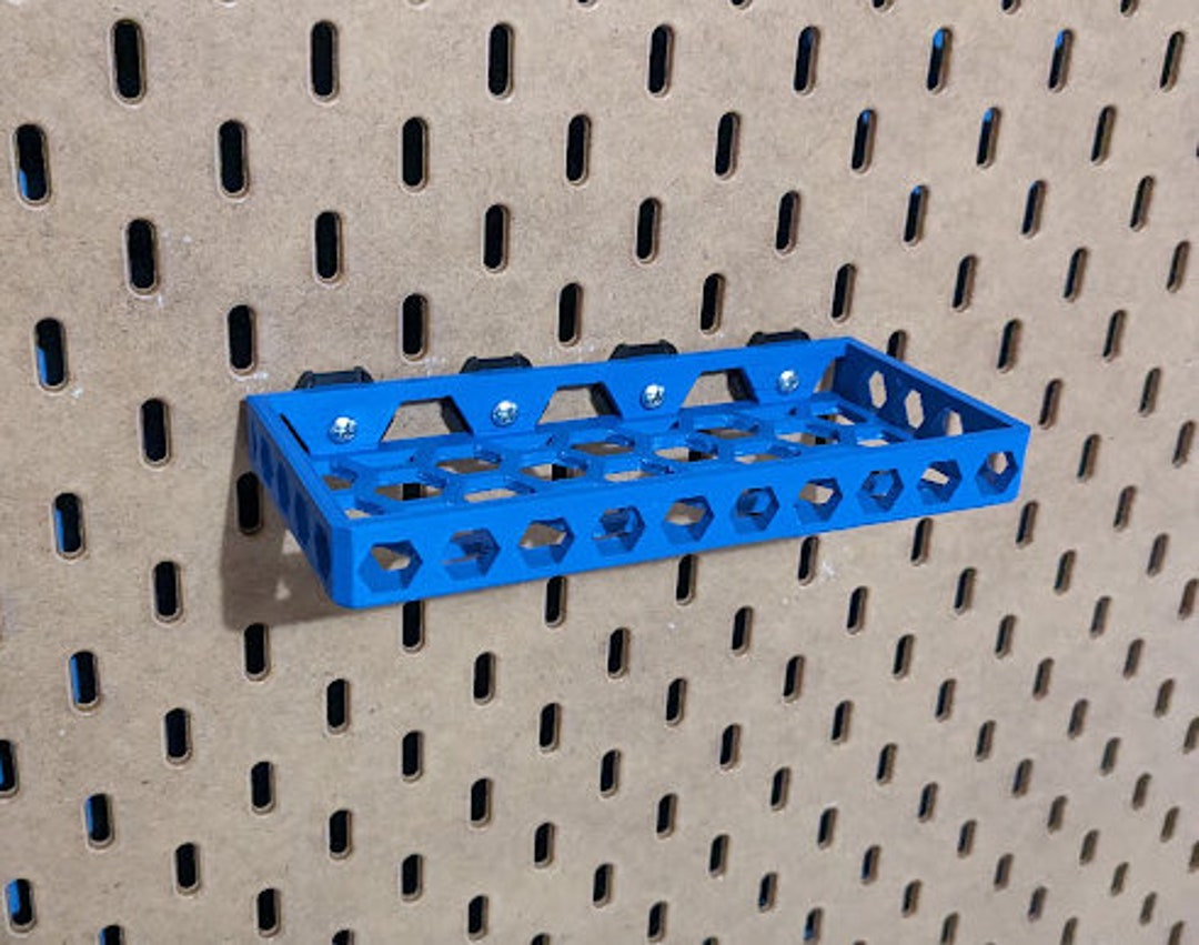 Pegboard Shelf FREE SHIPPING IKEA Skadis Locking Etsy
