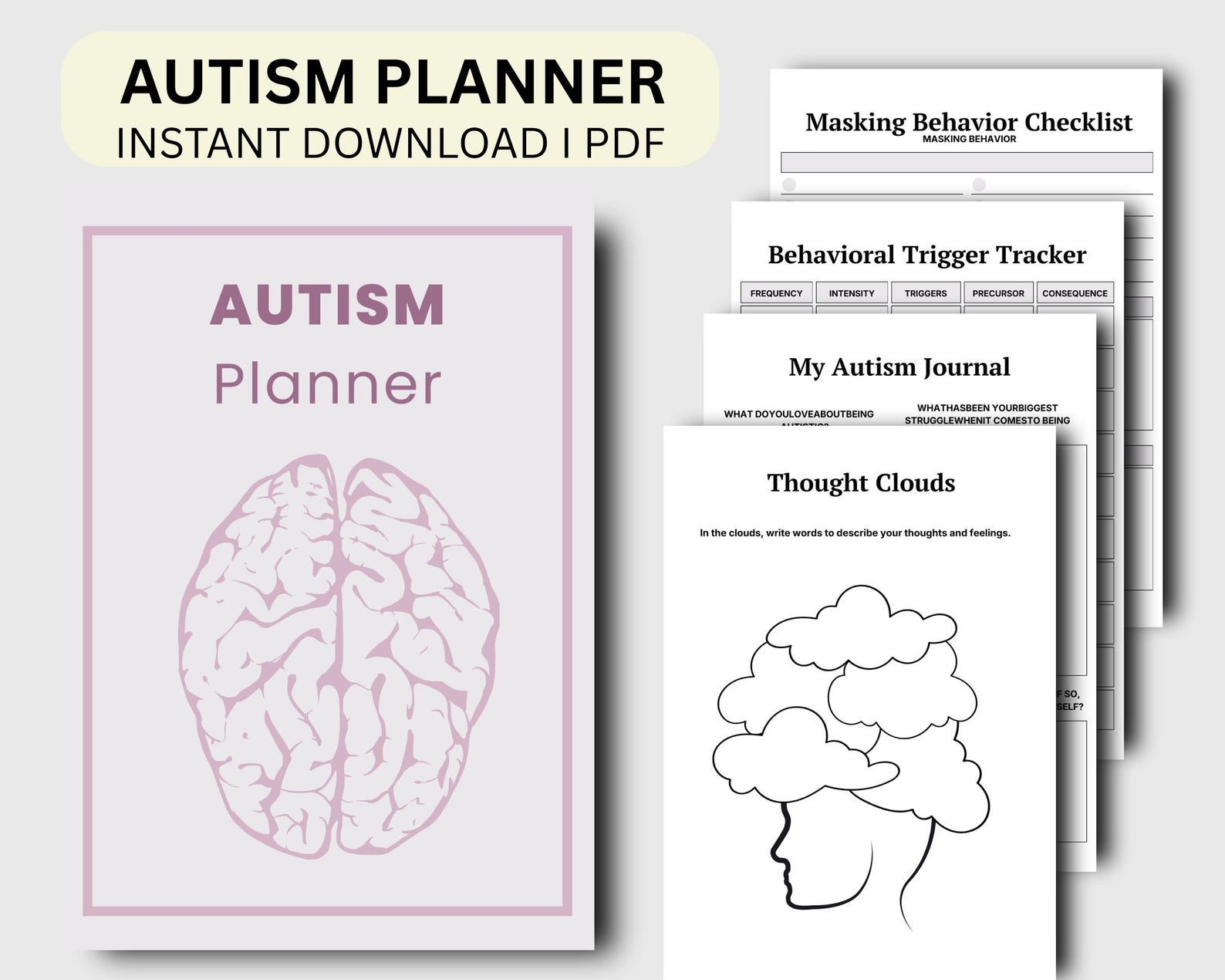 Autism Care Binder, Autism Planner Printable, Special Needs Child ...