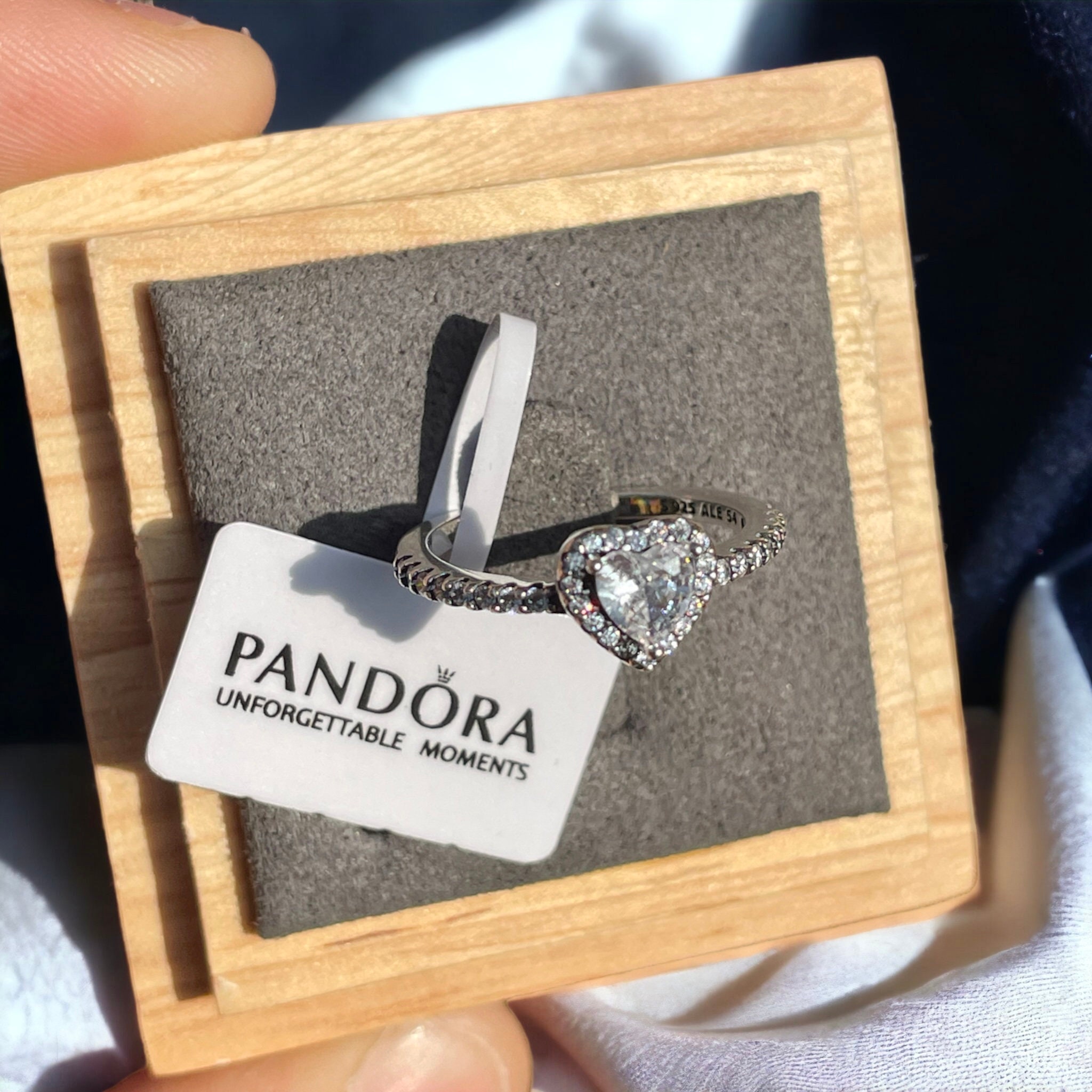 Pandora Elevated Heart Ring