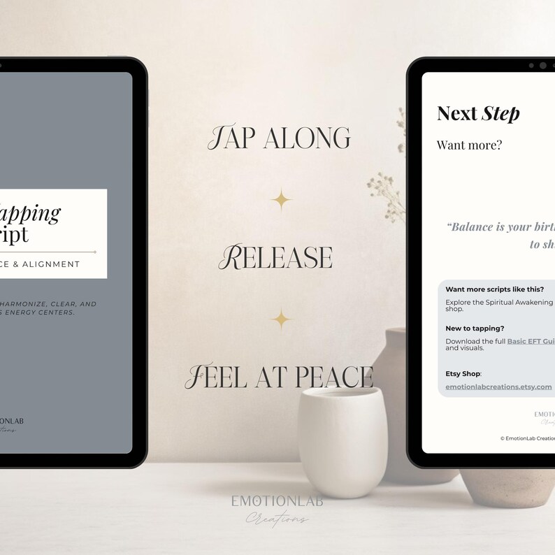 EFT Tapping Chakra Balance & Alignment | Printable PDF to Harmonize ...