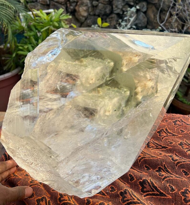 Large Natural Rock Crystal Quartz, 25kg Raw Crystal Quartz for Healing