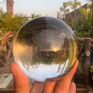 Natural Rock Crystal Clear Quartz Ball Gemstone Crystal Ball Smooth Gemstone Ball Clear Quartz Ball handmade gemstone