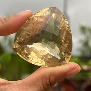 Natural Lemon Quartz Gemstone, with cutting  Gold Lemon Quartz Faceted Cut Gemstone Big Size Top Quality Lemon Quartz Gemstone 234Ct
