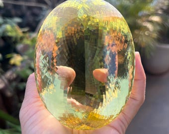Natural Lemon Quartz Gemstone, Lemon Quartz Faceted Oval Cut Gemstone Big Size Top Quality Lemon Gemstone 2600ct