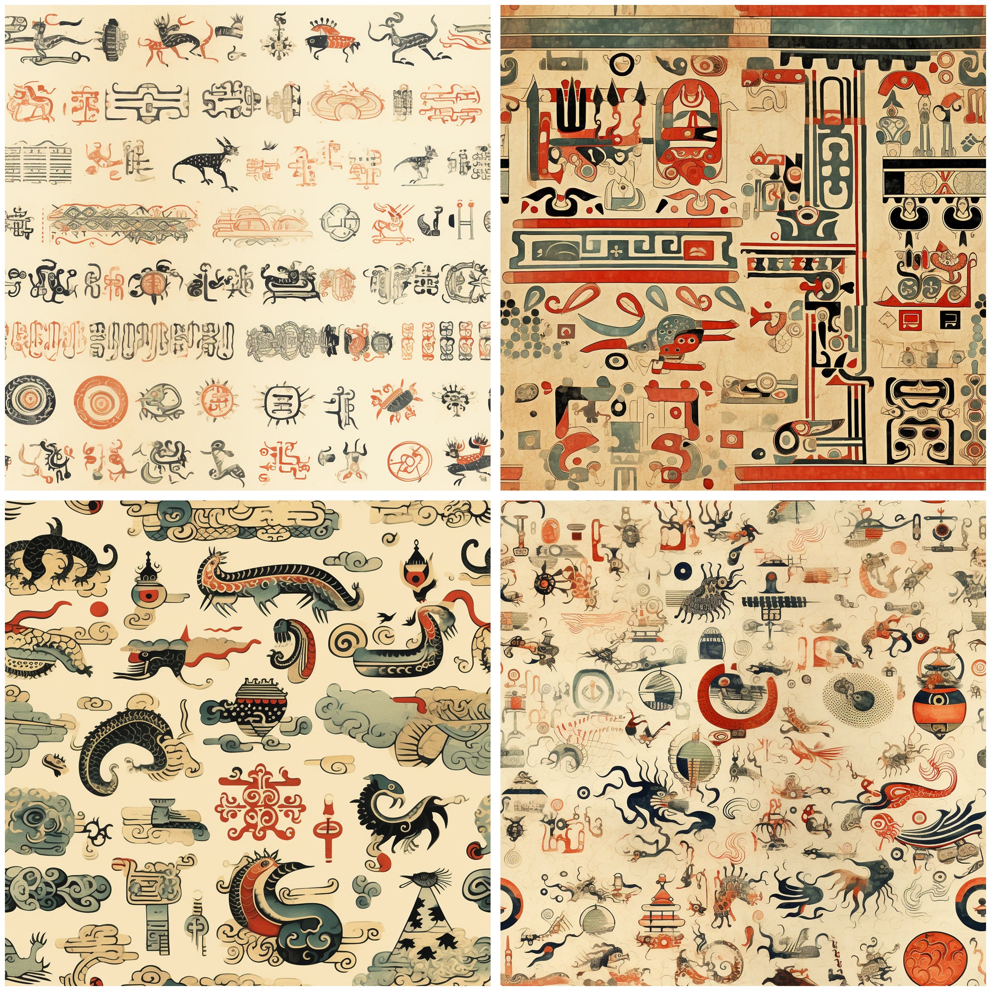 UNEARTHED Digital Paper Seamless Pattern Instant Digital Download ...