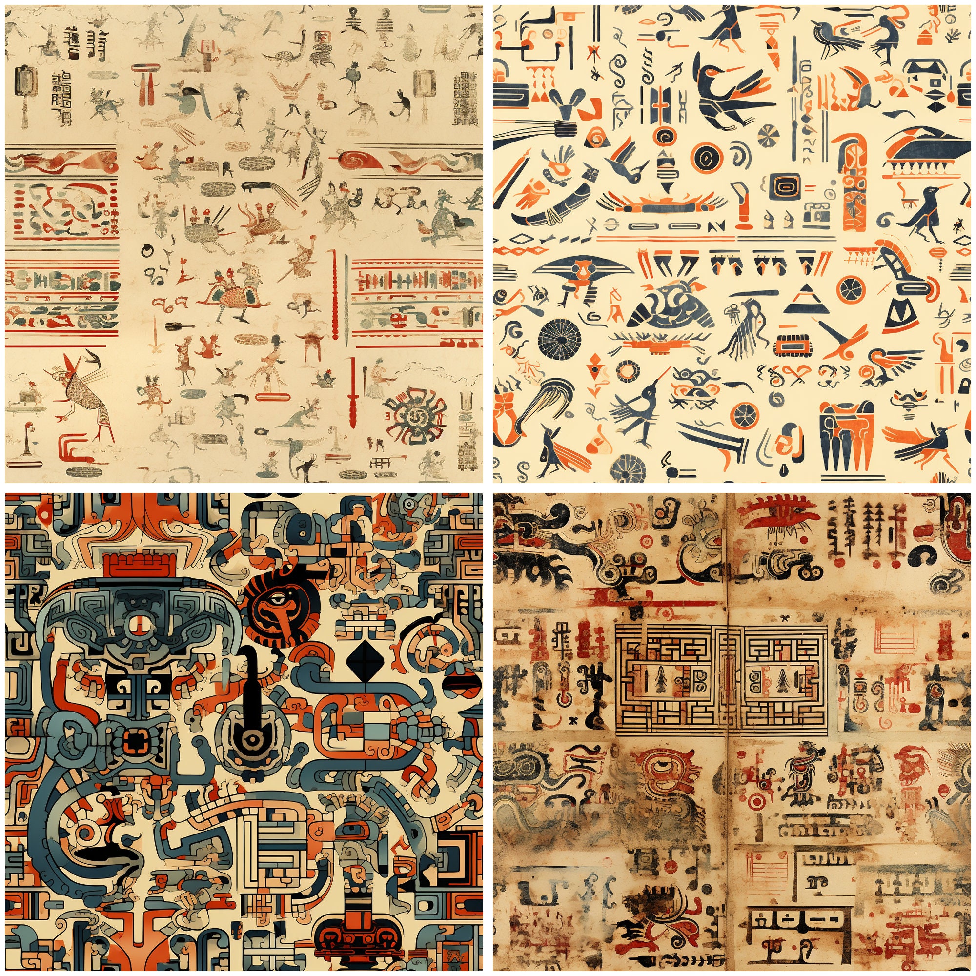 UNEARTHED Digital Paper Seamless Pattern Instant Digital Download ...