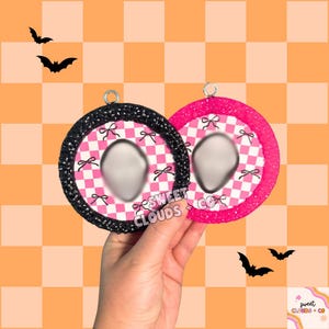 Checkered Halloween Double Sided Car Freshie