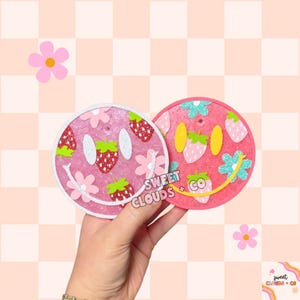 Strawberry Smiley Car Freshie