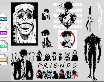 Anime Bundle SVG Digital Download | Japanese SVG | | Anime Silhouette SVG | Anime Character | Kawaii svg | Anime packs, Svg, Png, Eps, Dfx