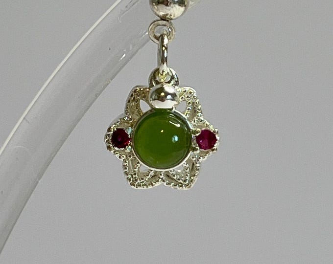 Jade Earrings, CsCuriosityCupboard