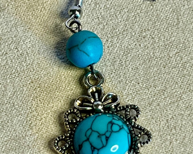 Western Lacey Style Earrings, cscuriositycupboard