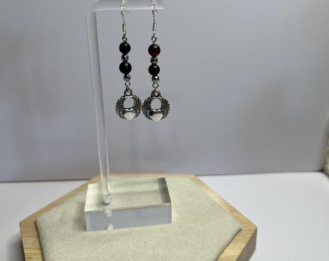 Garnet Earrings  CsCuriosityCupboard