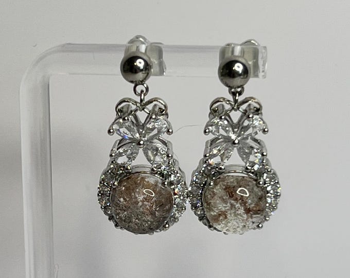 Garden Quartz Earrings, CsCuriosityCupboard
