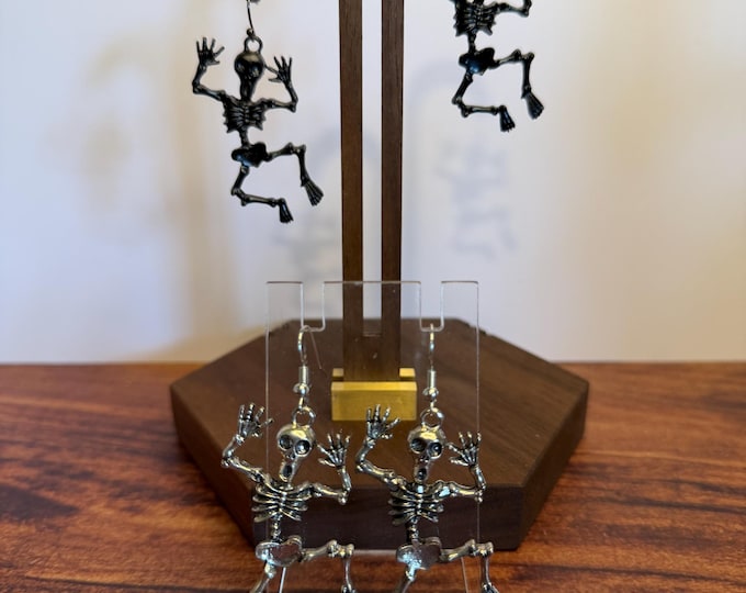 Dancing Skeleton Dangle Earrings,