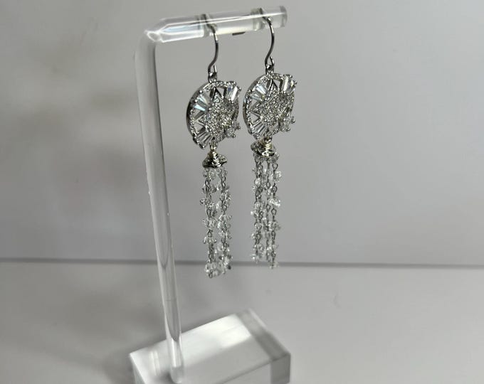 Beautiful Cascading Tassel Earrings, CsCuriosityCupboard