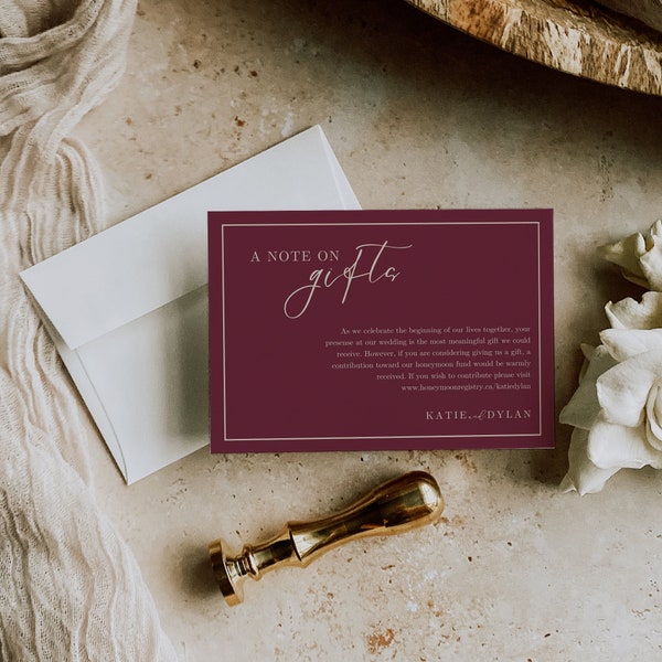 Invitation Insert - Etsy