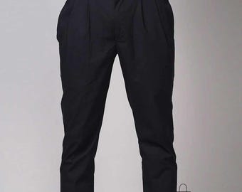 Formal Handmade Cotton Black Pajama Pants for Men Ethnic Trousers SOK