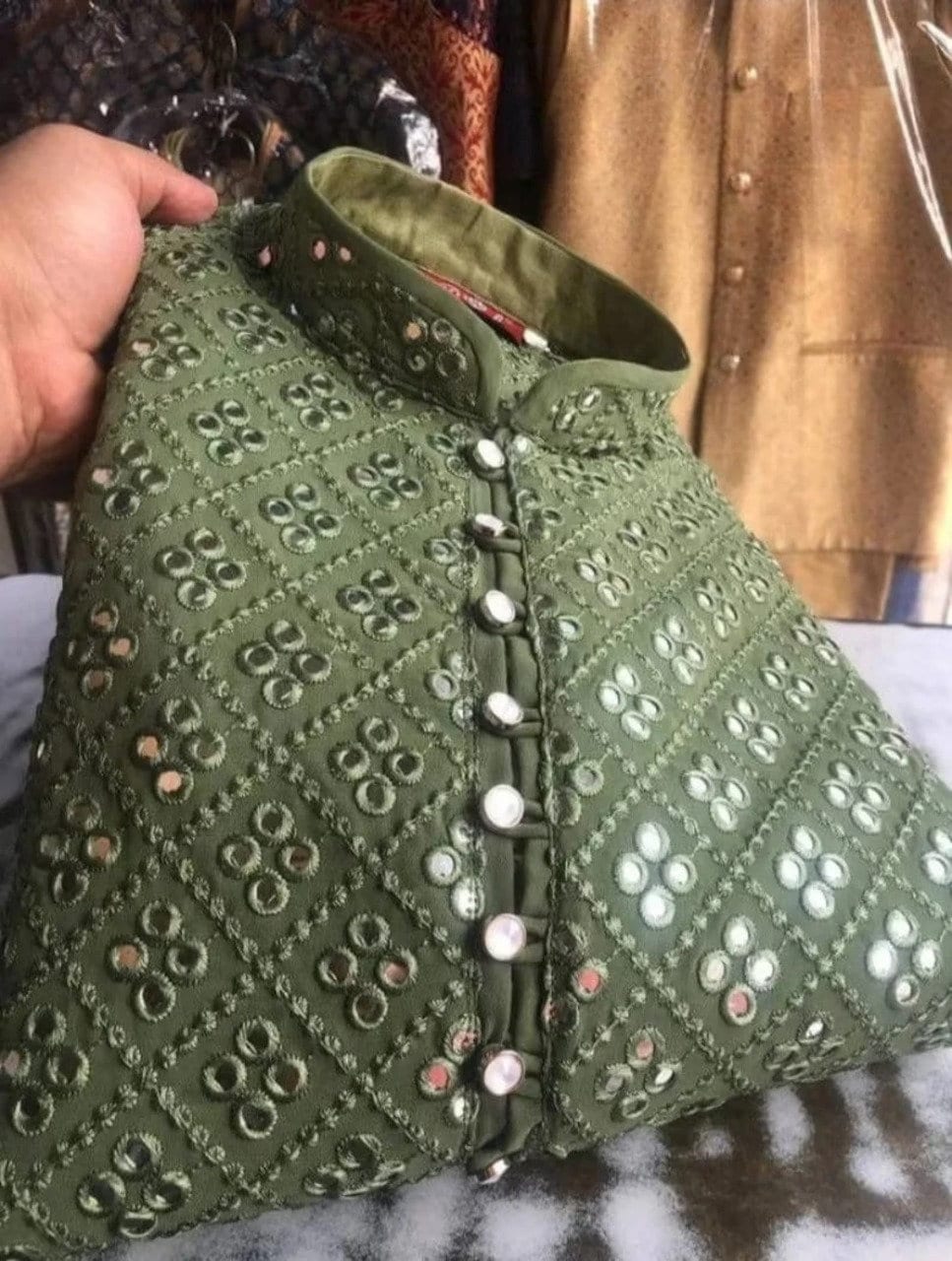 Mehndi Green Dress - Etsy
