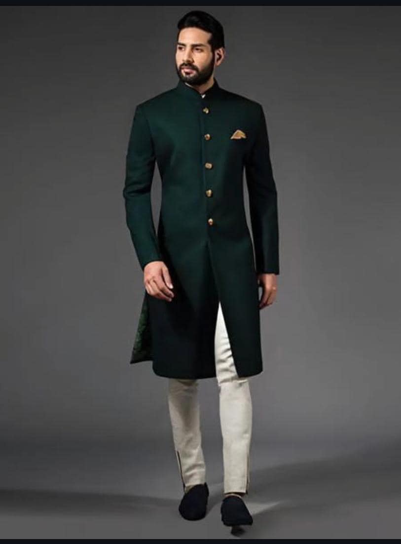 Mens Indo Western Outfits Green - Etsy