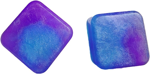 Cosmic Blue and Purple Soap Bars – Celestial soaps with vibrant colors, perfect for fun & unique housewarming gifts and are beautiful decor!