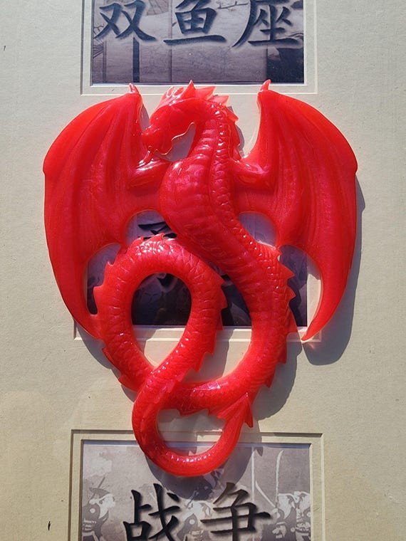 Resin Wall Hanging Dragons – Fantasy Dragon Decor, Gothic Wall Art, Mythical Creature Gift, Medieval Home Accent