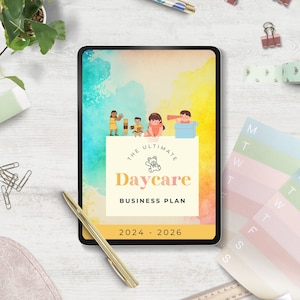 Daycare Business Plan | Home Daycare | Childcare Business | Emergency Plan | Child Care Business |Canva Template| Instant Download