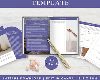 Leadership Workbook | Leadership Mindset Workbook Template | Success Planner | Team Management RS6