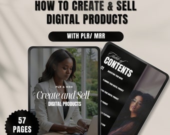 How to Create and Sell Digital Products Ebook | Master Resell Rights| Private Label Rights| Passive Income Guide
