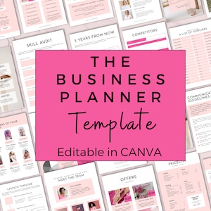 Business Planner | Editable Business Plan | Small Business Plan Template Printable | Side Hustle | Business Plan Analysis | RS03