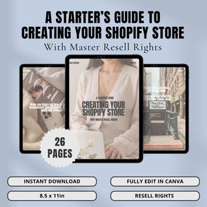 Shopify Website Setup Guide |A Starter&#39;s Shopify Set Up Guide |Shopify Business Plan |How To Create Your Shopify Store |Master Resell Rights