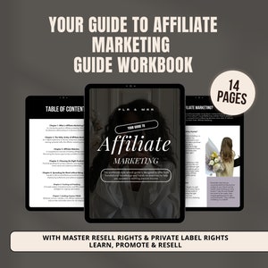 Affiliate Marketing Guide with PLR | Affiliate Marketing eBook | Passive Income | Instant Download | Lead Magnet