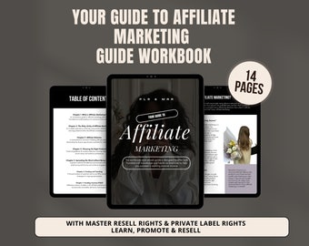 Affiliate Marketing Guide: PLR Resell Rights, Passive Income (Instant Download)