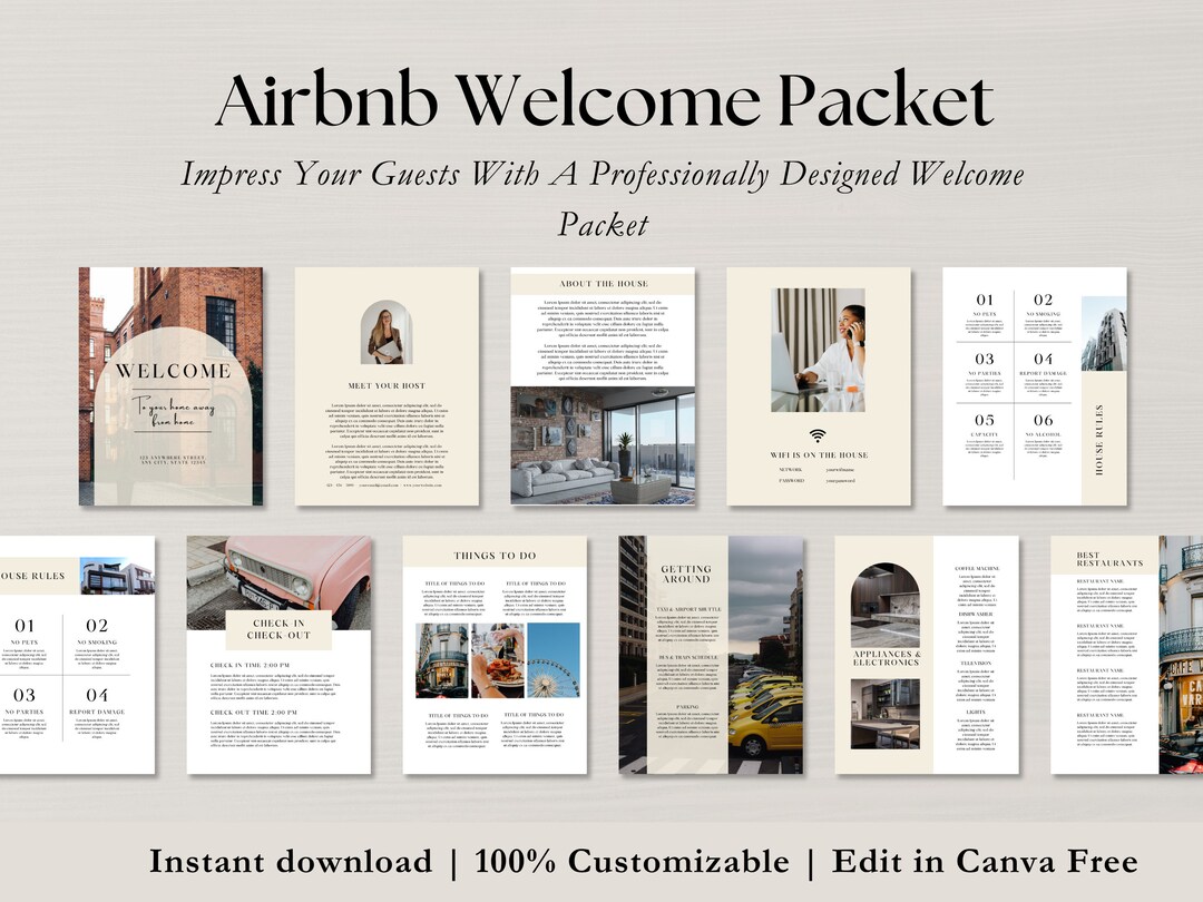 Airbnb Binder Template Editable Airbnb Canva Template House Rules Airbnb Binder Template Editable Airbnb Canva Template House Rules